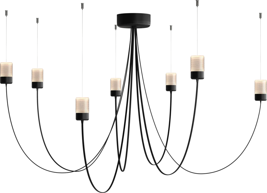 Gravity Chandelier 7 random positions